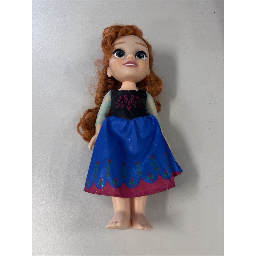 Used DISNEY ANNA Frozen 13 - 14 inch Doll Jakks Pacific Exclusive Hair